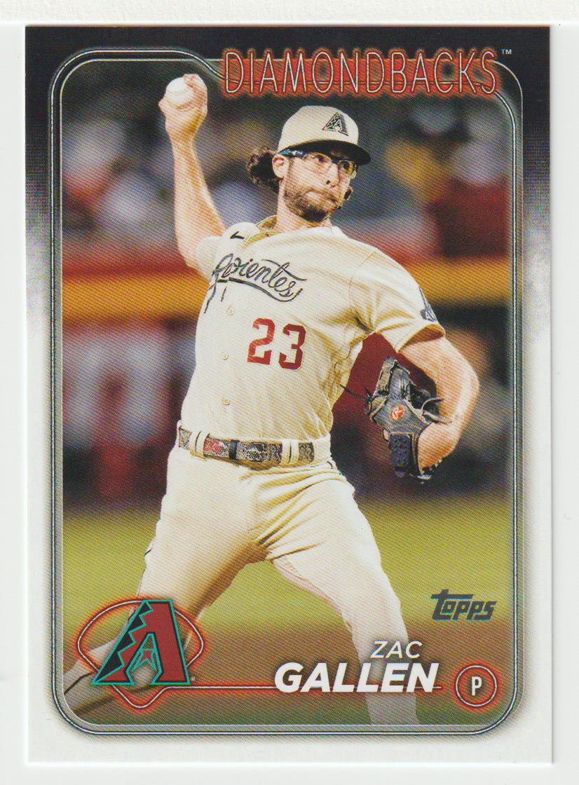 Zac Gallen - Arizona Diamondbacks (MLB Baseball Card) 2024 Topps # 110 Mint