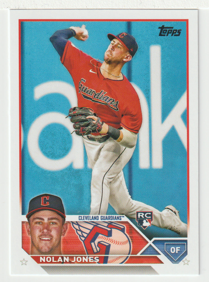 Nolan Jones RC - Cleveland Guardians (MLB Baseball Card) 2023 Topps # 129 Mint