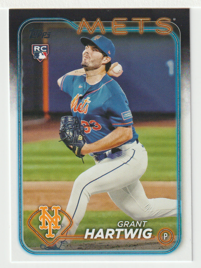 Grant Hartwig RC - New York Mets (MLB Baseball Card) 2024 Topps # 130 Mint