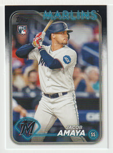 Jacob Amaya RC - Miami Marlins (MLB Baseball Card) 2024 Topps # 144 Mint