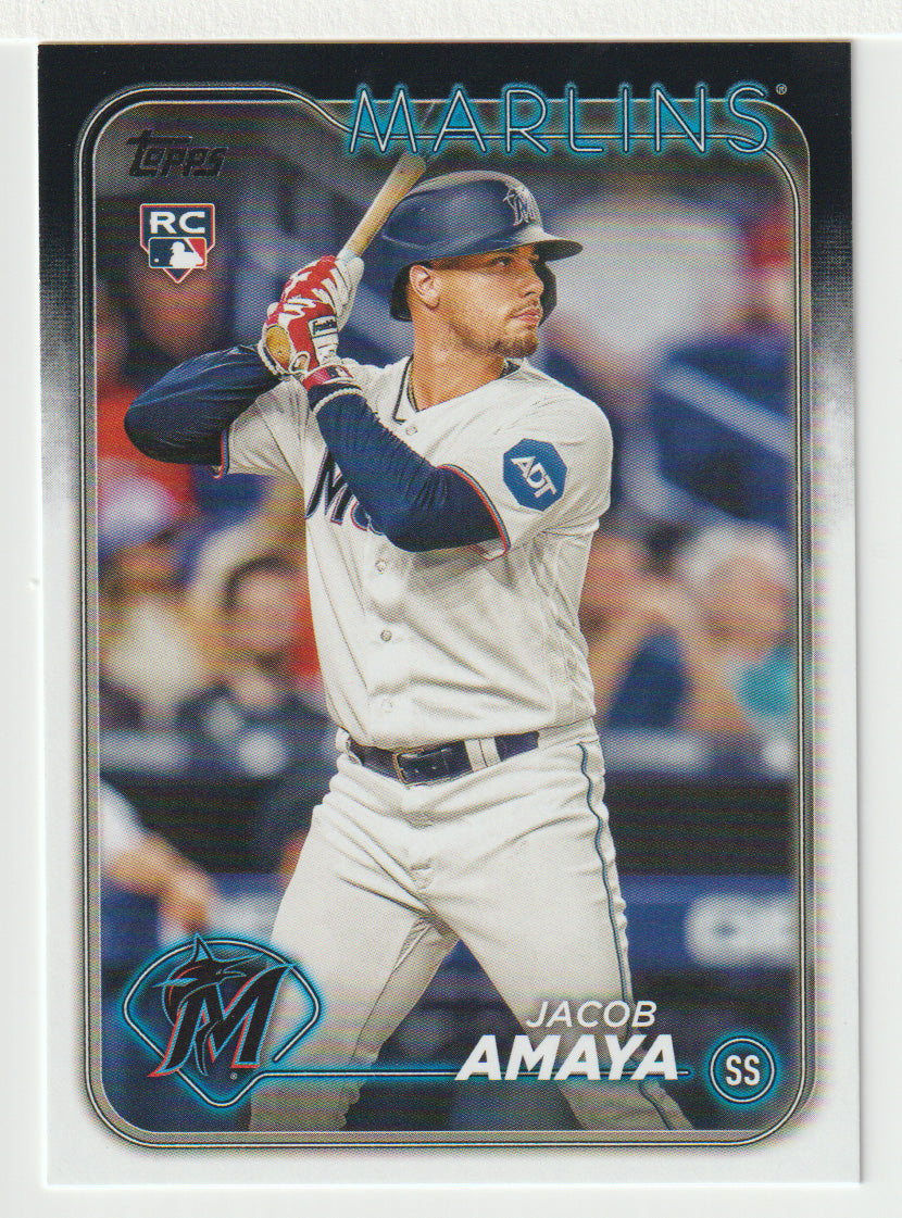 Jacob Amaya RC - Miami Marlins (MLB Baseball Card) 2024 Topps # 144 Mint