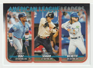 Bo Bichette - Yandy Diaz - Corey Seager - League Leaders (MLB Baseball Card) 2024 Topps # 149 Mint