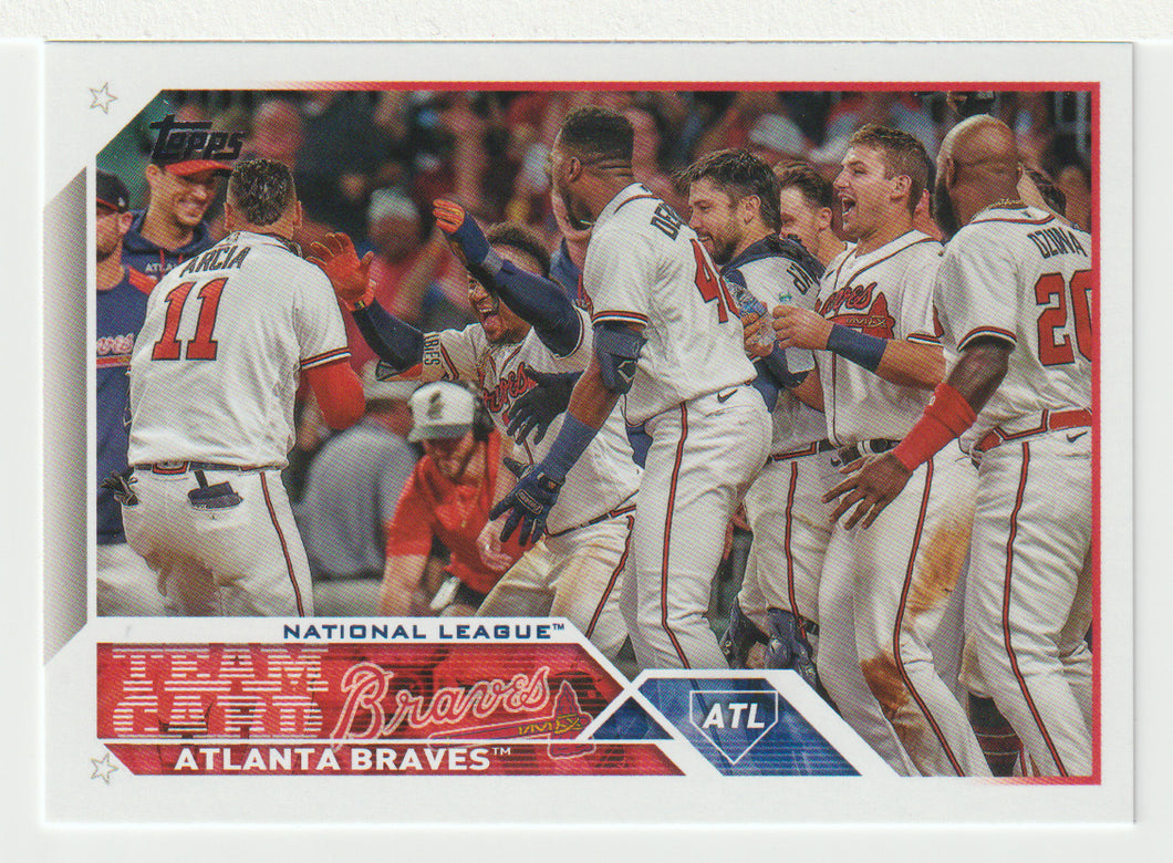 Atlanta Braves Team Card (MLB Baseball Card) 2023 Topps # 168 Mint