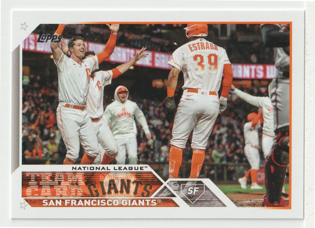 San Francisco Giants Team Card (MLB Baseball Card) 2023 Topps # 173 Mint