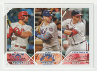 Austin Riley - Kyle Schwarber - Pete Alonso - League Leaders (MLB Baseball Card) 2023 Topps # 178 Mint