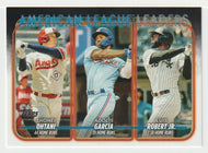Shohei Ohtani - Adolis Garcia - Luis Robert Jr. - League Leaders (MLB Baseball Card) 2024 Topps # 179 Mint