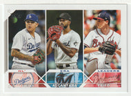 Max Fried - Sandy Alcantara - Julio Urias - League Leaders (MLB Baseball Card) 2023 Topps # 211  Mint