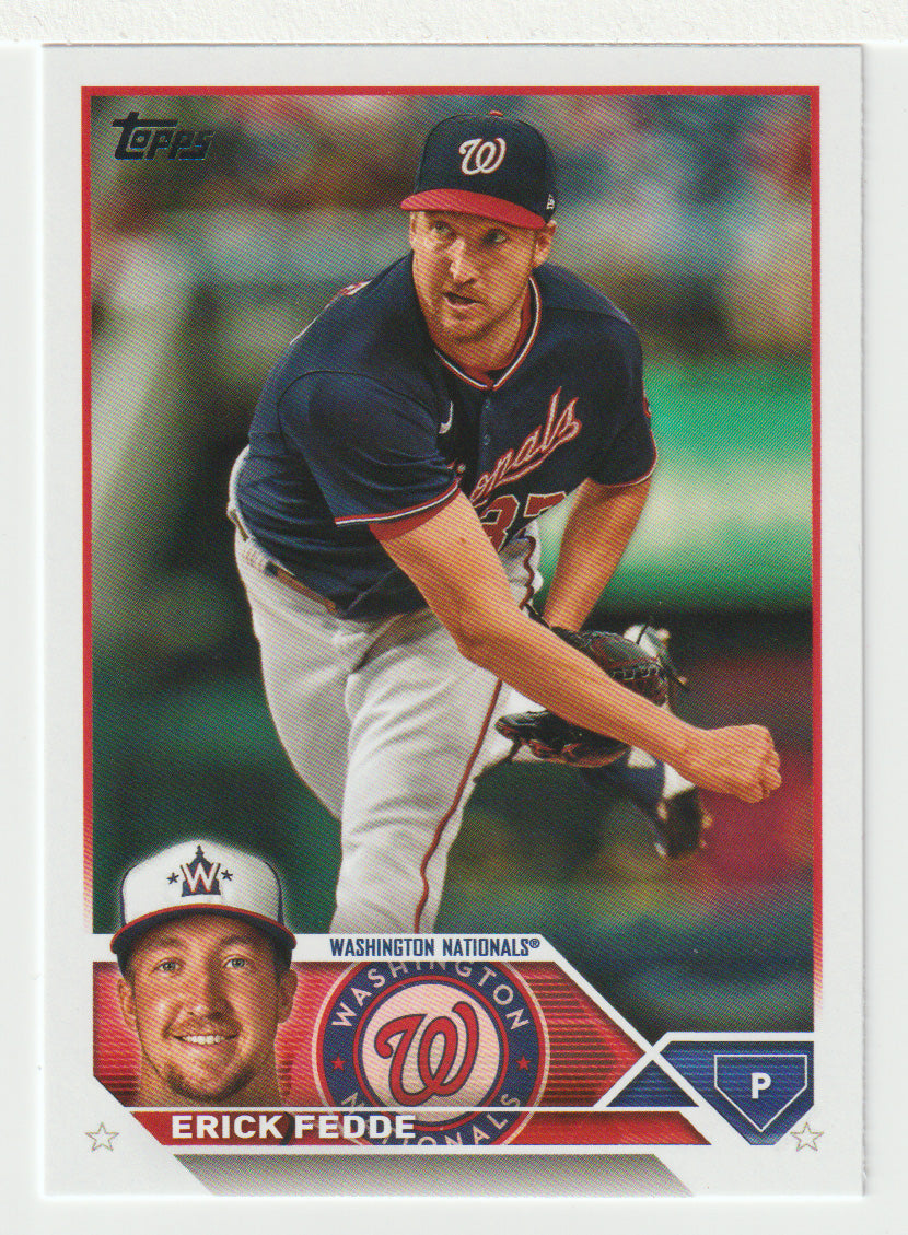 Erick Fedde - Washington Nationals (MLB Baseball Card) 2023 Topps # 258 Mint