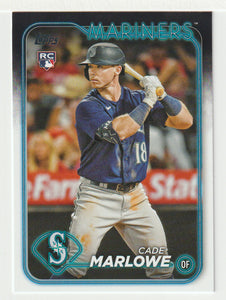 Cade Marlowe RC - Seattle Mariners (MLB Baseball Card) 2024 Topps # 286 Mint