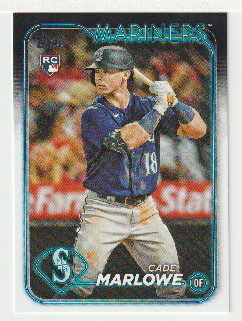 Cade Marlowe RC - Seattle Mariners (MLB Baseball Card) 2024 Topps # 286 Mint