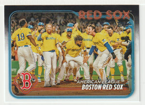 Boston Red Sox Team Card (MLB Baseball Card) 2024 Topps # 288 Mint
