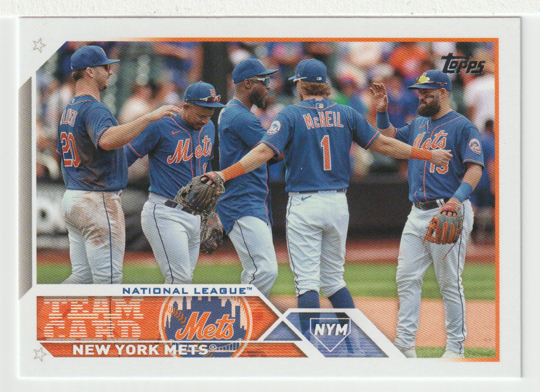 New York Mets Team Card (MLB Baseball Card) 2023 Topps # 291 Mint