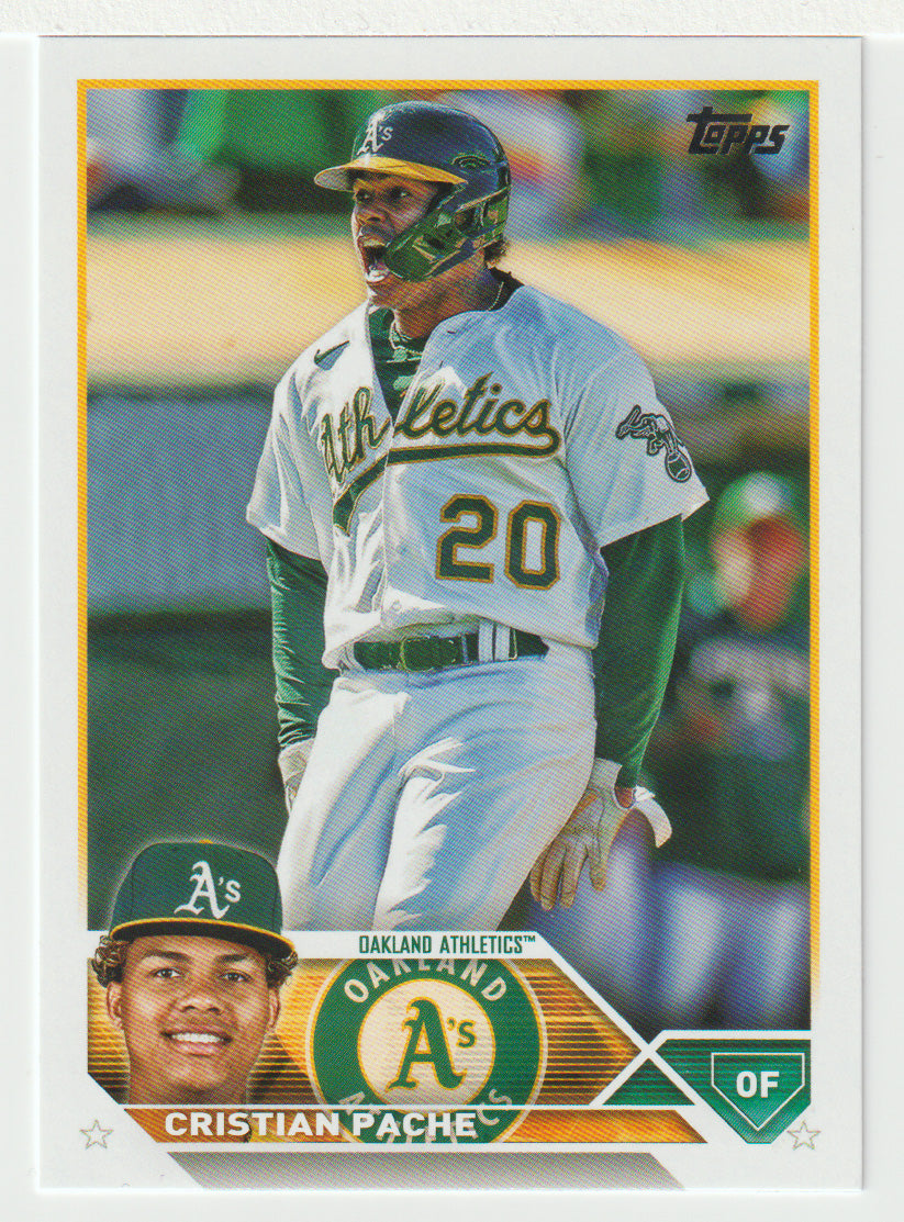 Cristian Pache - Oakland Athletics (MLB Baseball Card) 2023 Topps # 296 Mint