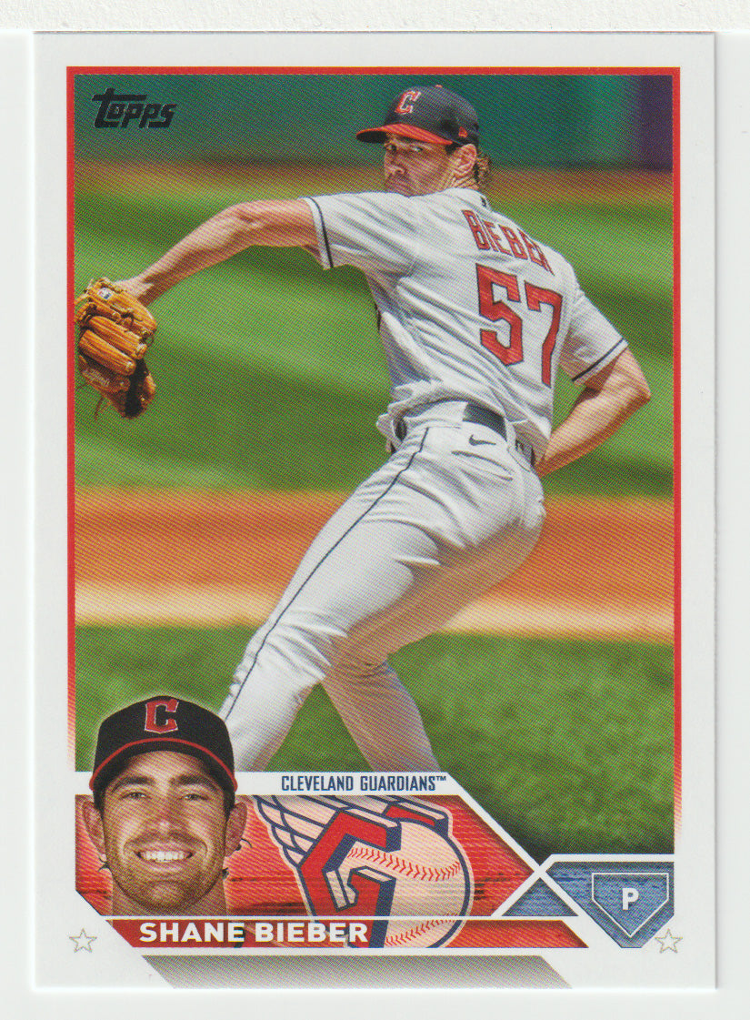 Shane Bieber - Cleveland Guardians (MLB Baseball Card) 2023 Topps # 298 Mint