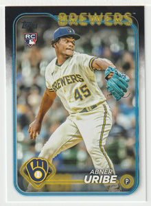 Abner Uribe RC - Milwaukee Brewers (MLB Baseball Card) 2024 Topps # 310 Mint