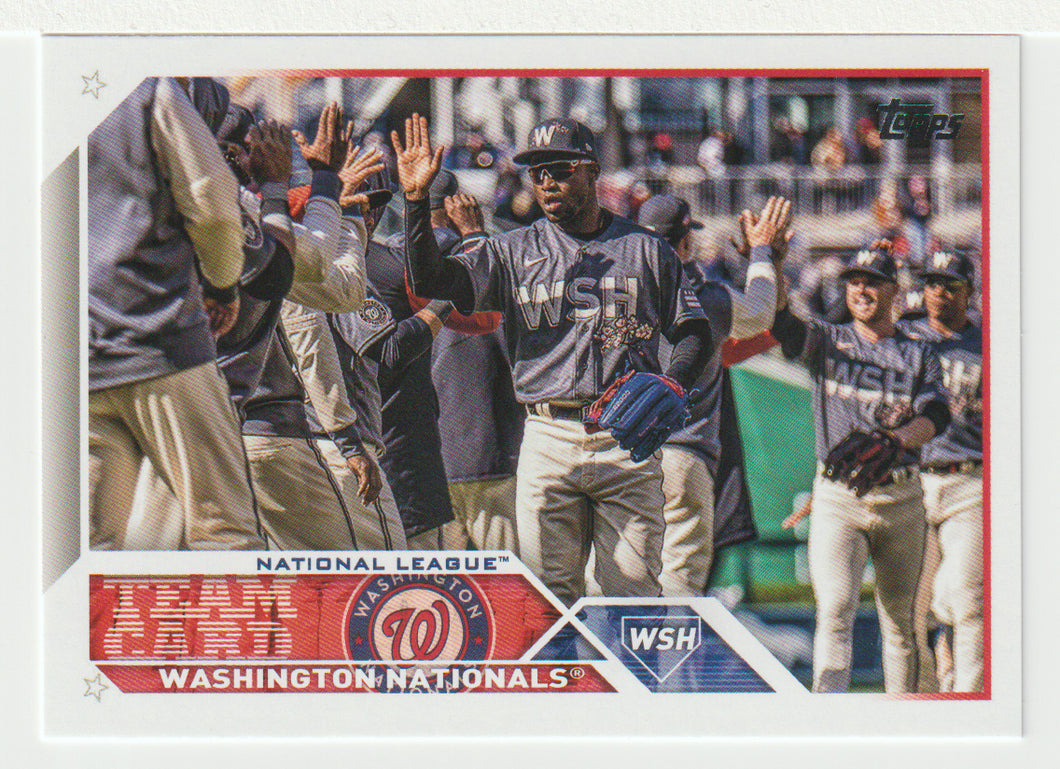 Washington Nationals Team Card (MLB Baseball Card) 2023 Topps # 316 Mint