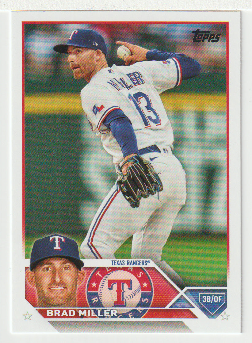 Brad Miller - Texas Rangers (MLB Baseball Card) 2023 Topps # 319 Mint