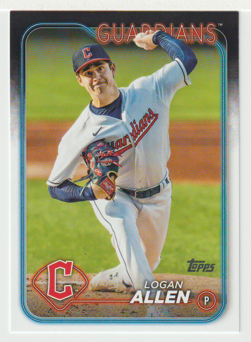 Logan Allen - Cleveland Guardians (MLB Baseball Card) 2024 Topps # 339 Mint