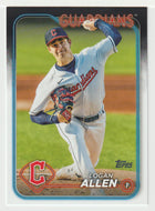 Logan Allen - Cleveland Guardians (MLB Baseball Card) 2024 Topps # 339 Mint