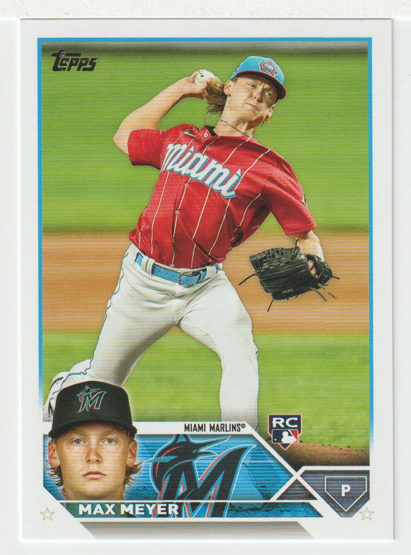 Max Meyer RC - Miami Marlins (MLB Baseball Card) 2023 Topps # 388 Mint