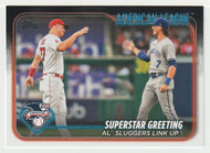 Bobby Witt Jr. - Mike Trout - Superstar Greetings (MLB Baseball Card) 2024 Topps # 413 Mint
