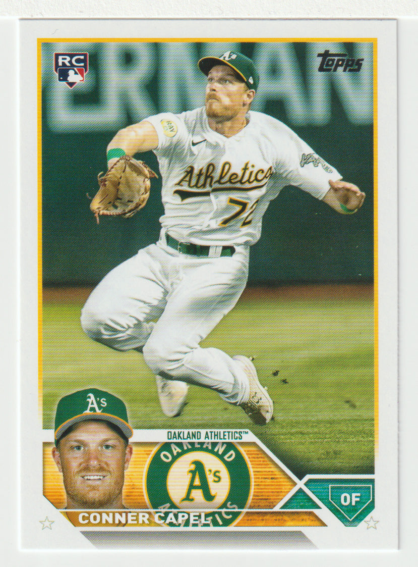 Conner Capel RC - Oakland Athletics (MLB Baseball Card) 2023 Topps # 418 Mint