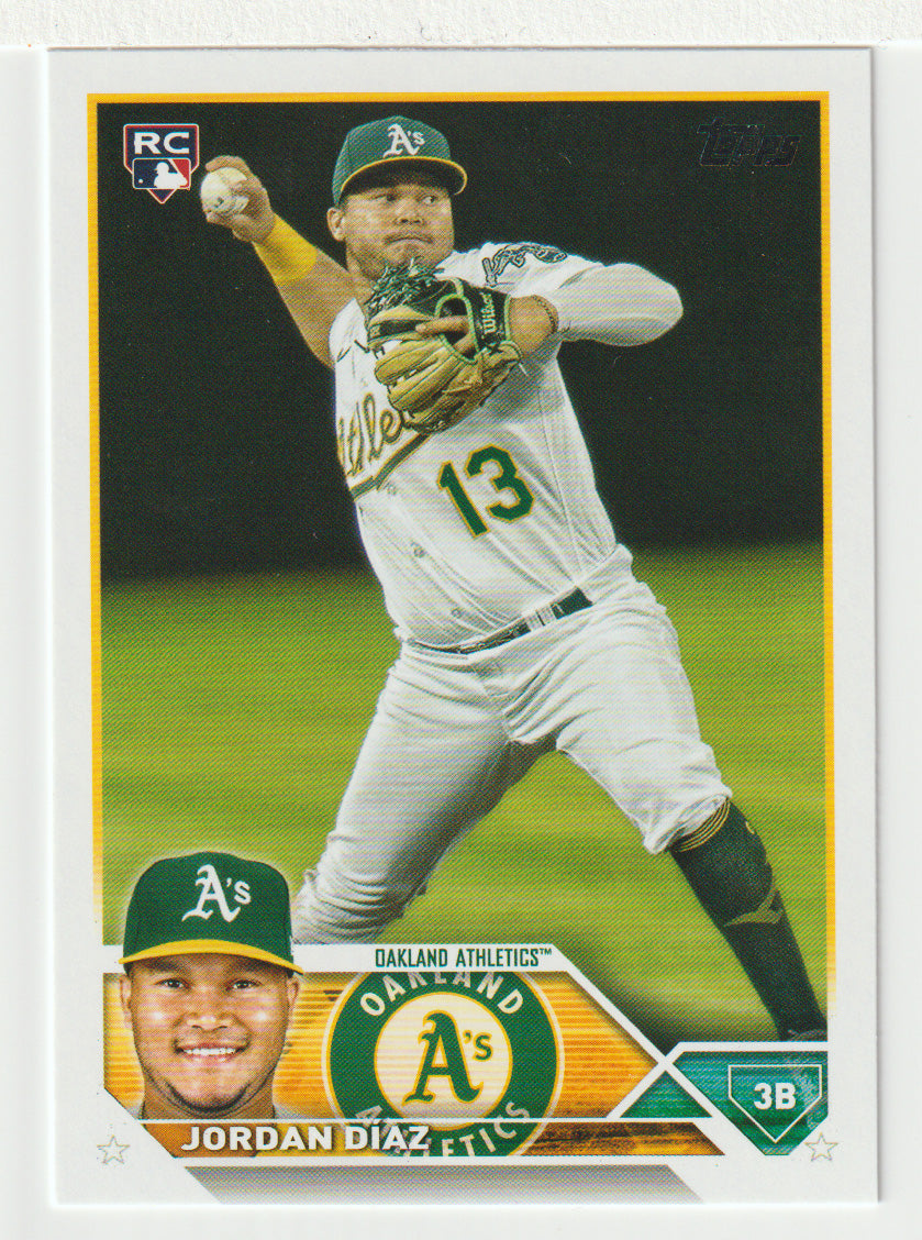 Jordan Diaz RC - Oakland Athletics (MLB Baseball Card) 2023 Topps # 423 Mint
