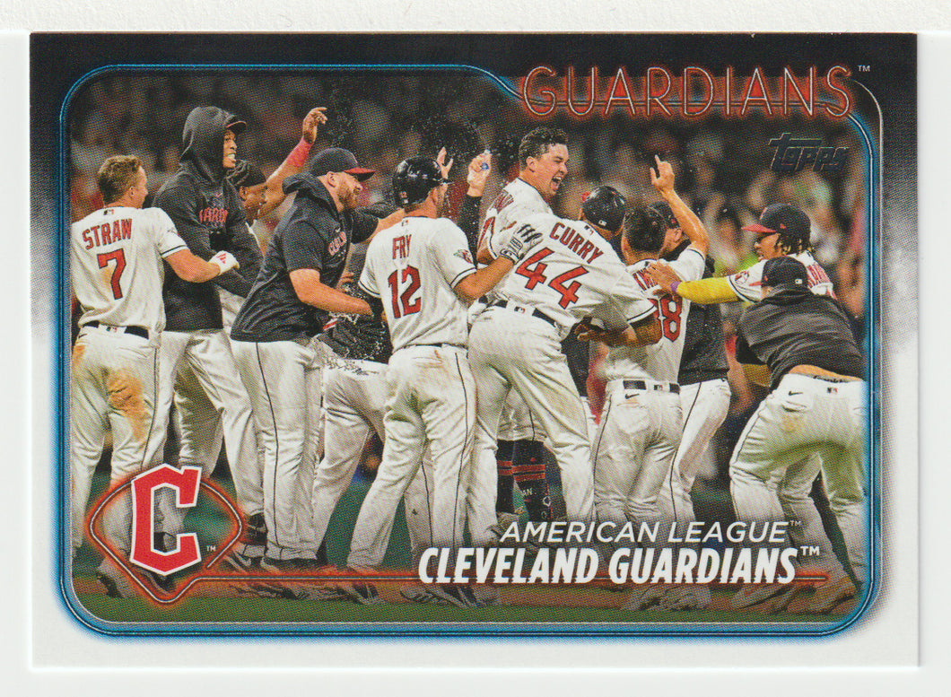 Cleveland Guardians Team Card (MLB Baseball Card) 2024 Topps # 439 Mint