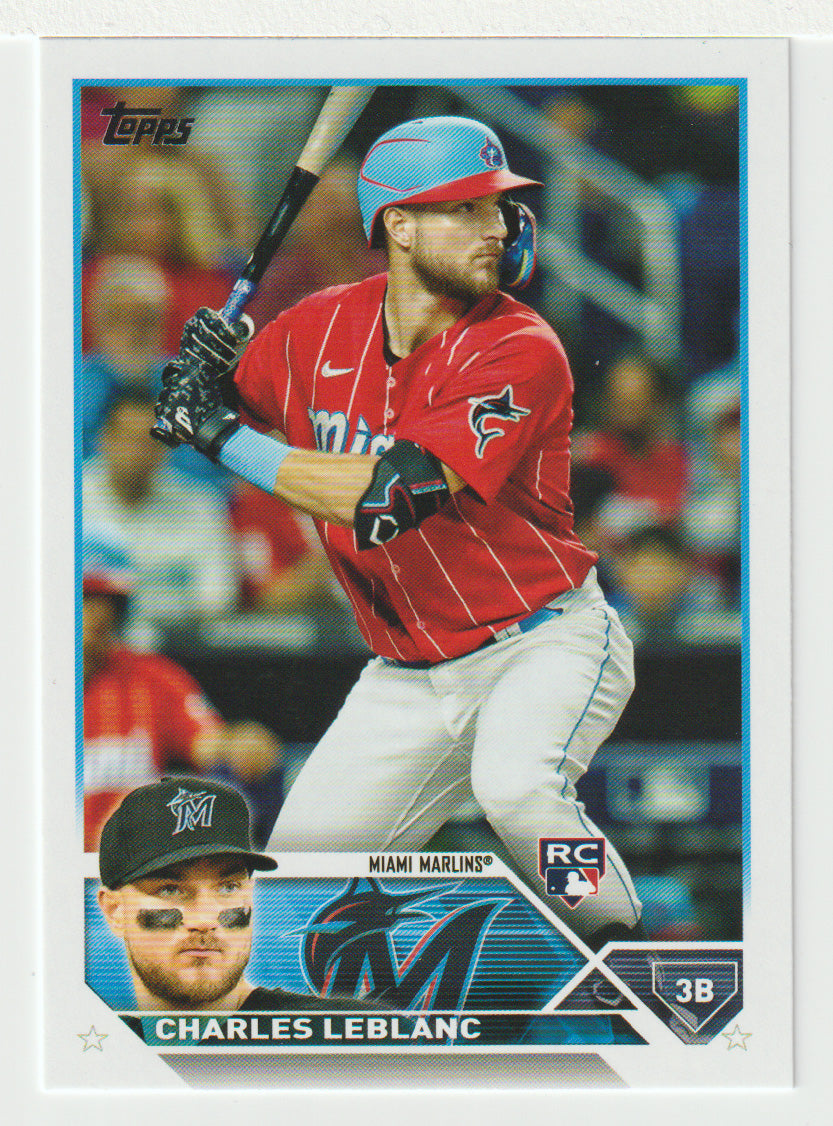 Charles Leblanc RC - Miami Marlins (MLB Baseball Card) 2023 Topps # 446 Mint