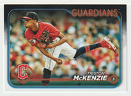 Triston McKenzie - Cleveland Guardians (MLB Baseball Card) 2024 Topps # 449 Mint