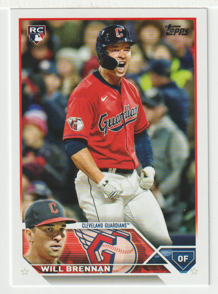 Will Brennan RC - Cleveland Guardians (MLB Baseball Card) 2023 Topps # 453 Mint