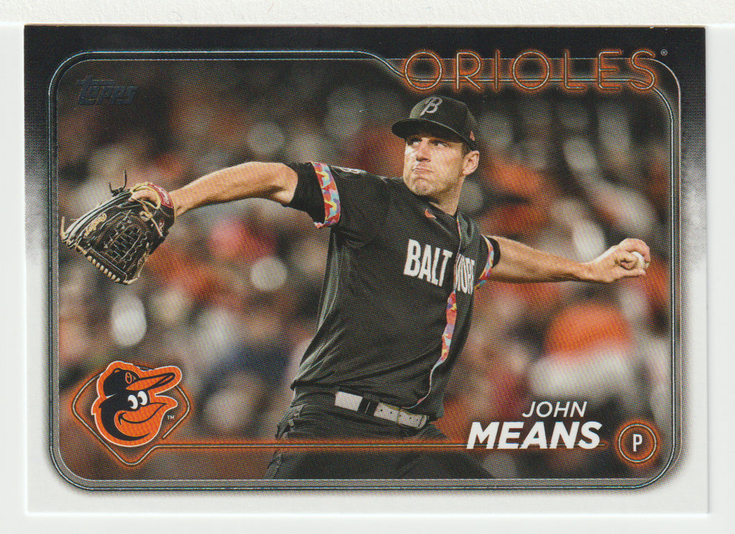 John Means - Baltimore Orioles (MLB Baseball Card) 2024 Topps # 457 Mint