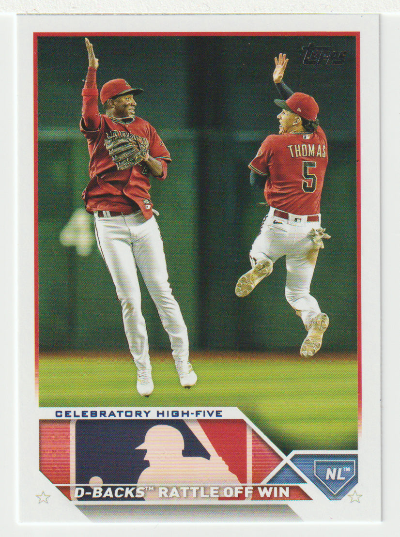 Alek Thomas - Arizona Diamondbacks - Celebratory High-Five (MLB Baseball Card) 2023 Topps # 464 Mint