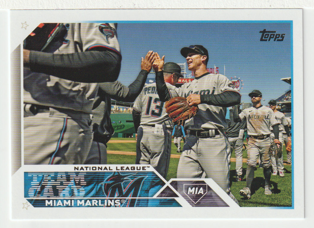 Miami Marlins Team Card (MLB Baseball Card) 2023 Topps # 473 Mint
