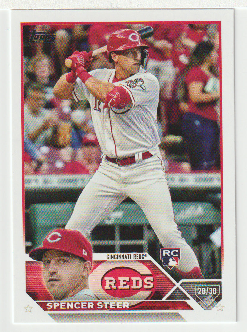 Spencer Steer RC - Cincinnati Reds (MLB Baseball Card) 2023 Topps # 489 Mint