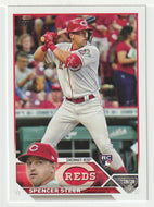 Spencer Steer RC - Cincinnati Reds (MLB Baseball Card) 2023 Topps # 489 Mint