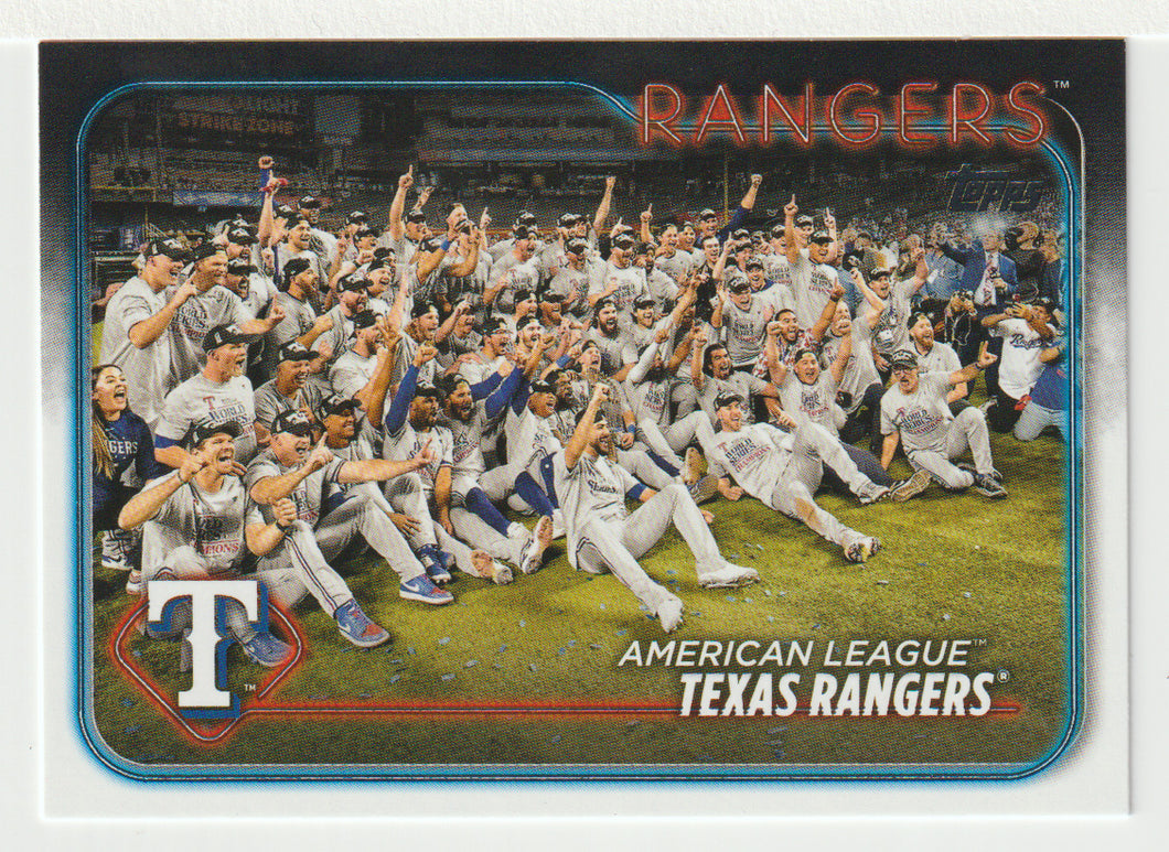 Texas Rangers Team Card (MLB Baseball Card) 2024 Topps # 498 Mint