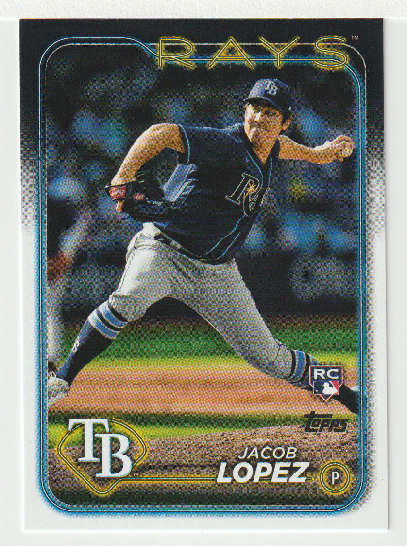 Jacob Lopez RC - Tampa Bay Rays (MLB Baseball Card) 2024 Topps # 502 Mint