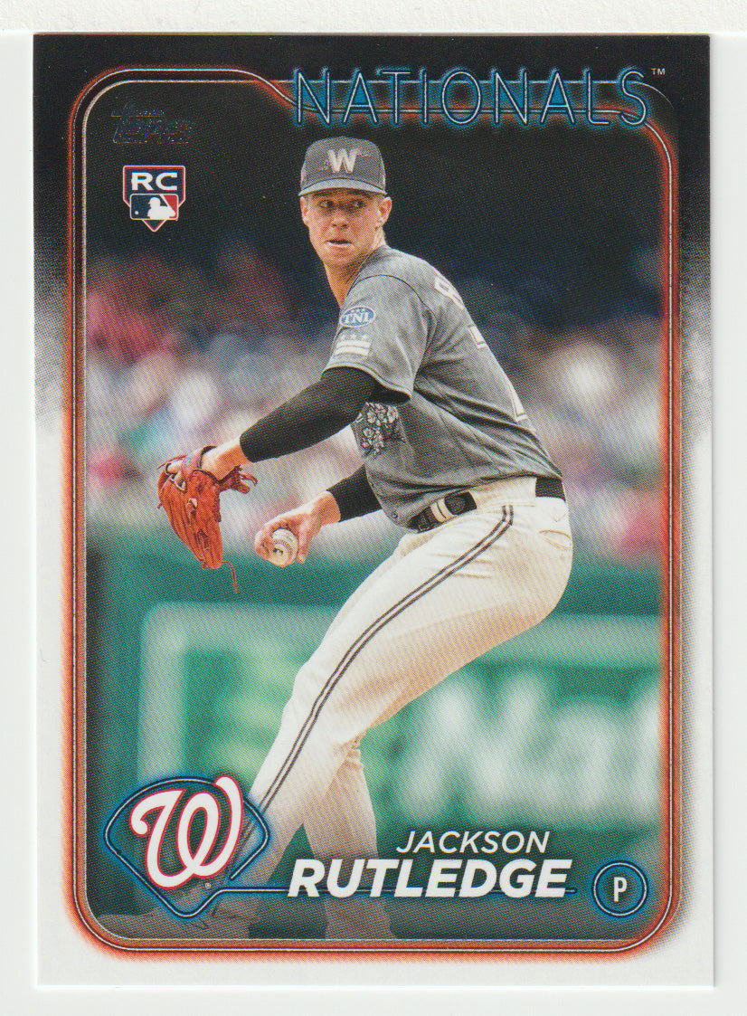 Jackson Rutledge RC - Washington Nationals (MLB Baseball Card) 2024 Topps # 503 Mint
