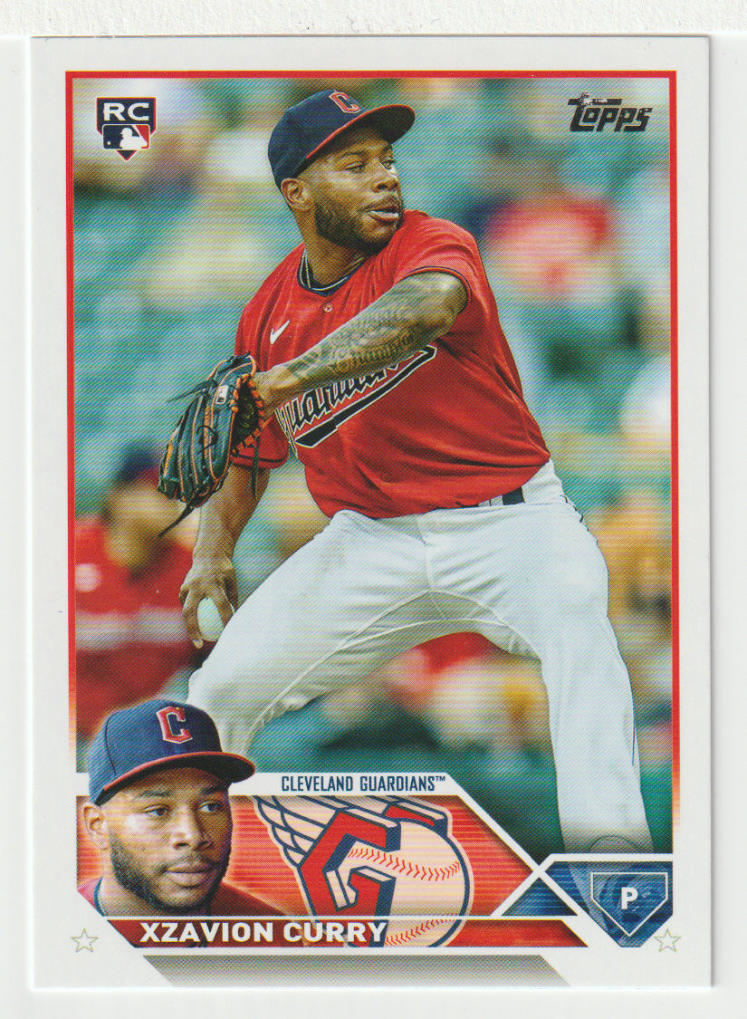Xzavion Curry RC - Cleveland Guardians (MLB Baseball Card) 2023 Topps # 513 Mint