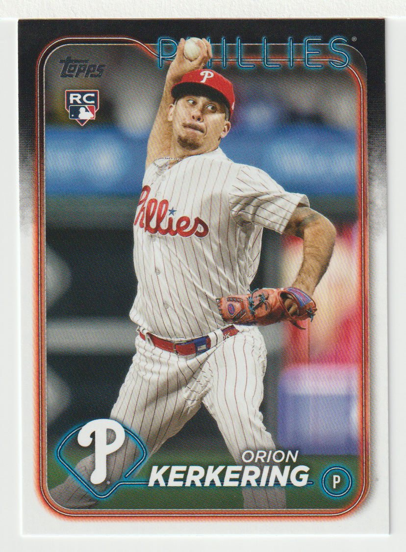 Orion Kerkering RC - Philadelphia Phillies (MLB Baseball Card) 2024 Topps # 520 Mint