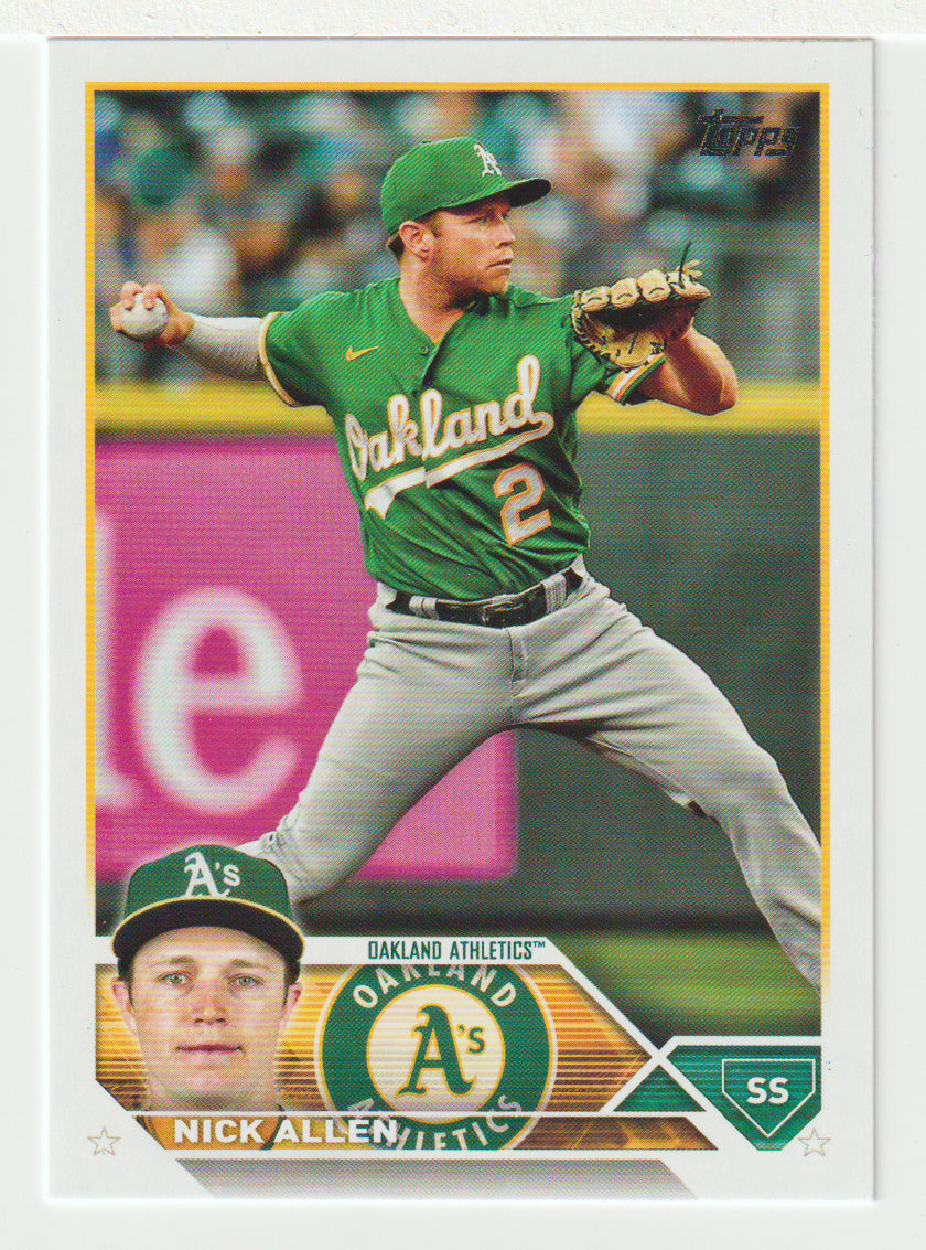 Nick Allen - Oakland Athletics (MLB Baseball Card) 2023 Topps # 521 Mint