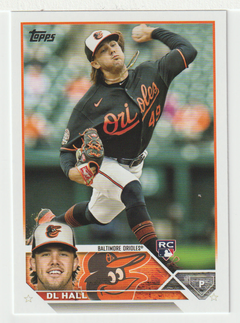 DL Hall RC - Baltimore Orioles (MLB Baseball Card) 2023 Topps # 547 Mint