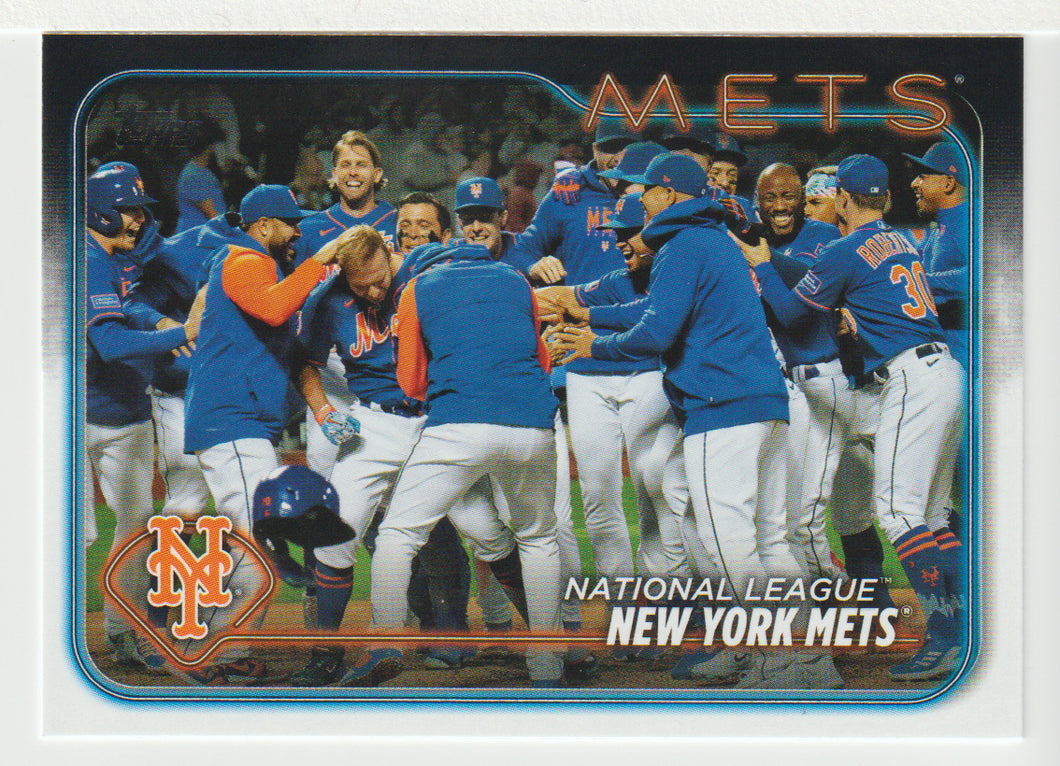 New York Mets Team Card (MLB Baseball Card) 2024 Topps # 557 Mint