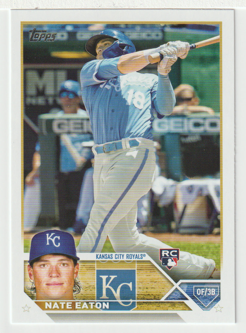 Nate Eaton RC - Kansas City Royals (MLB Baseball Card) 2023 Topps # 557 Mint
