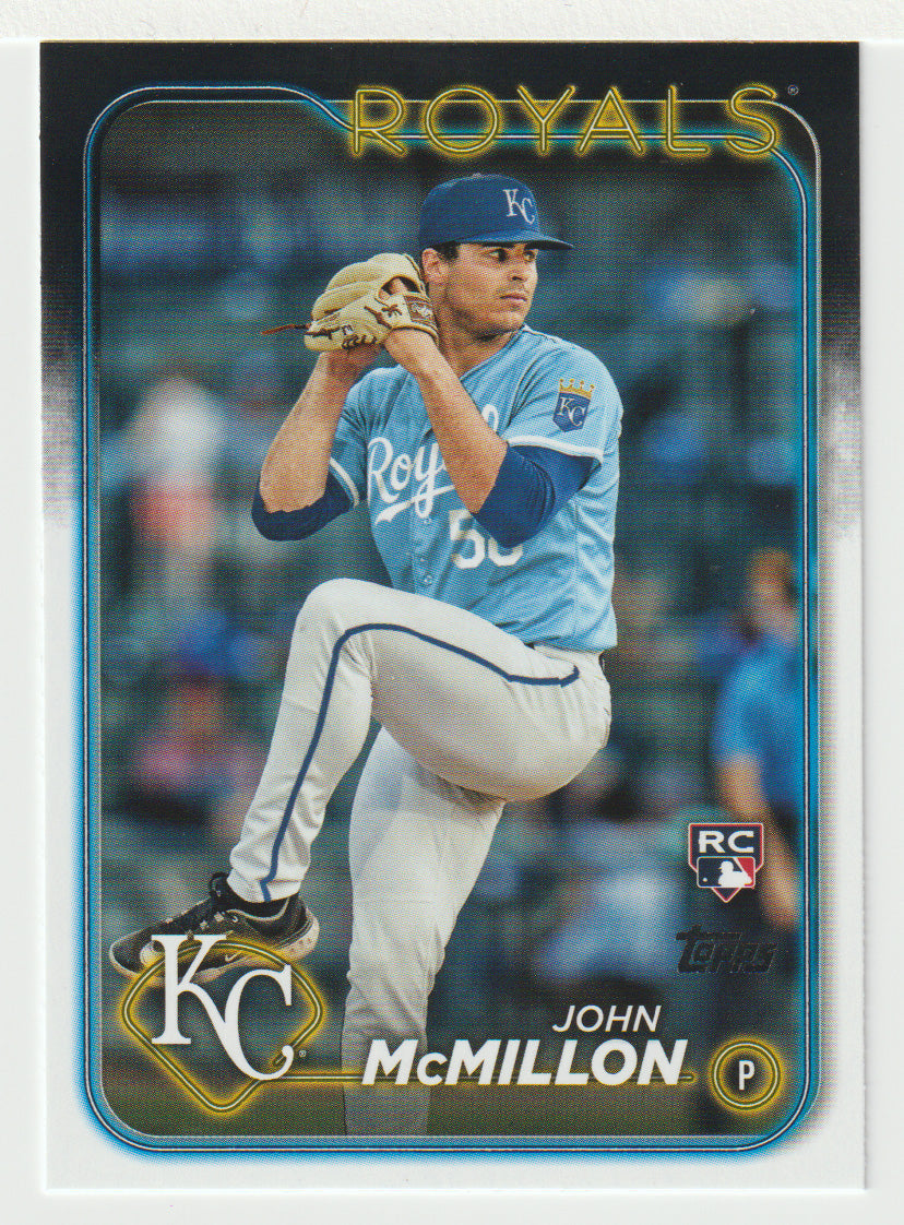 John McMillon RC - Kansas City Royals (MLB Baseball Card) 2024 Topps # 571 Mint