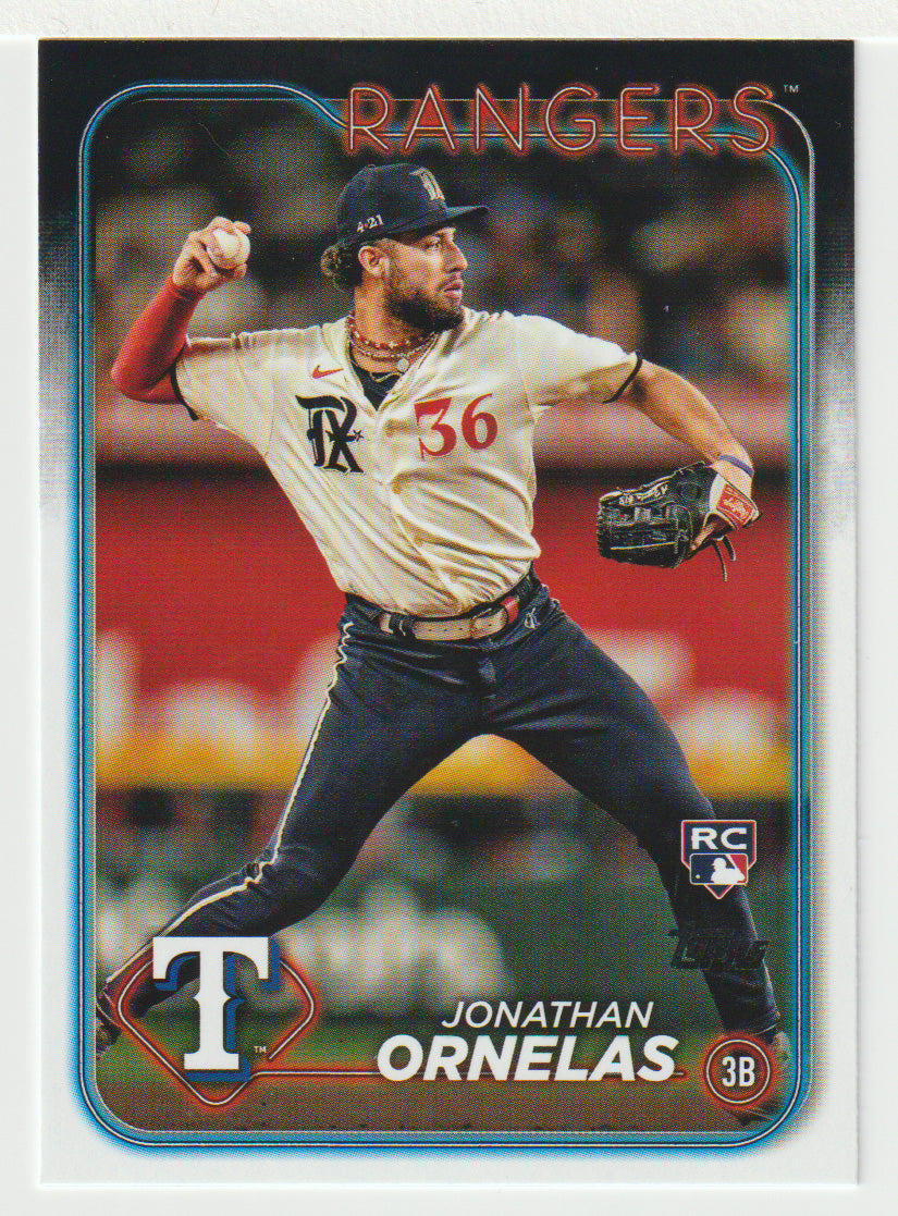 Jonathan Ornelas RC - Texas Rangers (MLB Baseball Card) 2024 Topps # 575 Mint