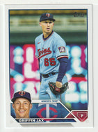 Griffin Jax - Minnesota Twins (MLB Baseball Card) 2023 Topps # 595 Mint
