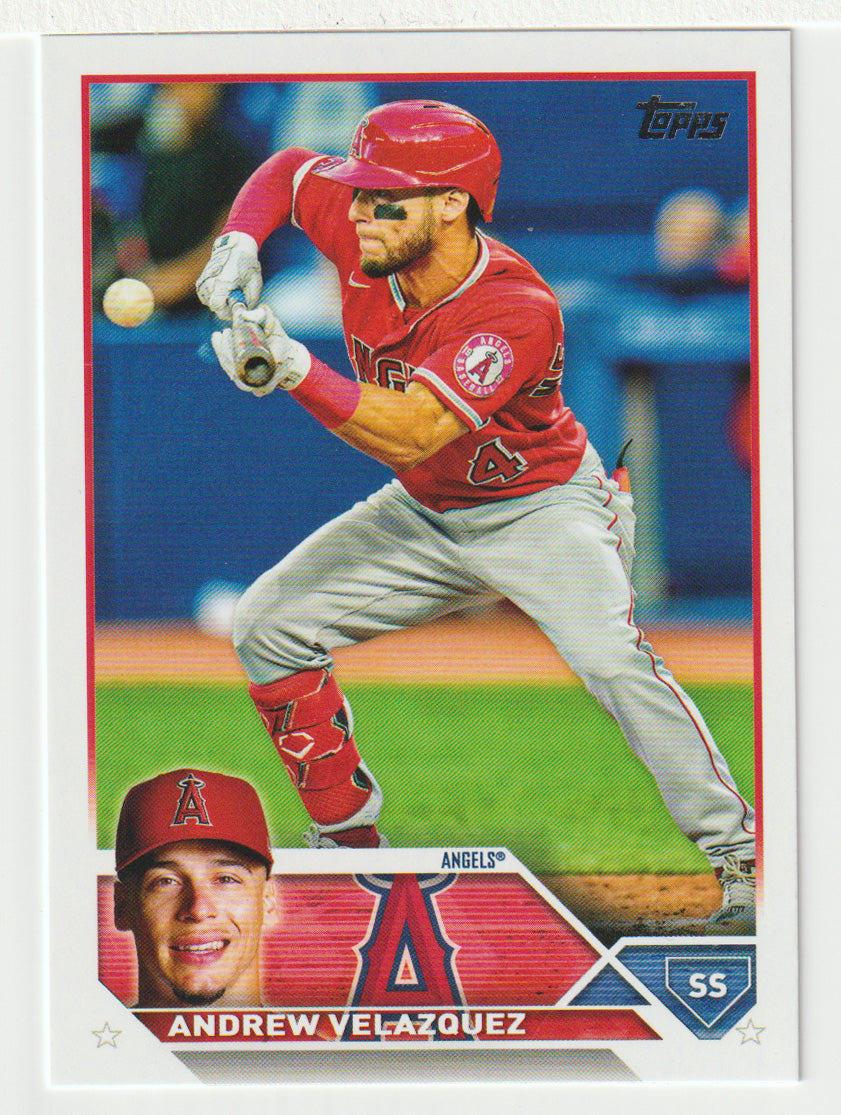Andrew Velazquez - Los Angeles Angels (MLB Baseball Card) 2023 Topps # 605 Mint