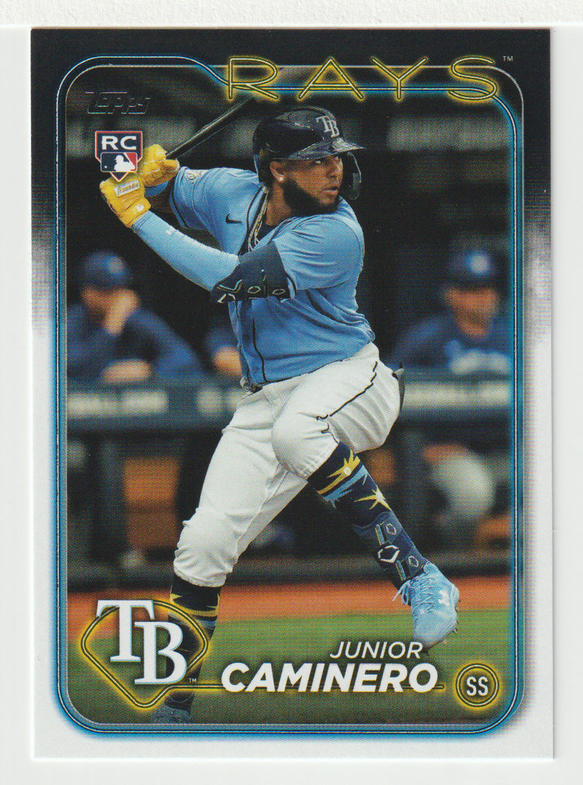 Junior Caminero RC - Tampa Bay Rays (MLB Baseball Card) 2024 Topps # 628 Mint